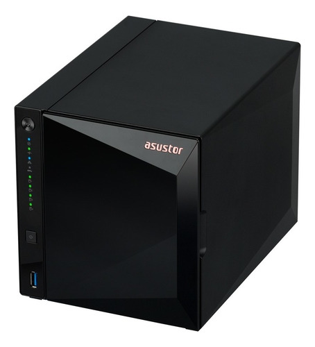 Storage Nas Server Asustor Drivestor 4 Pro As3304t 4 Baias Cor Preto