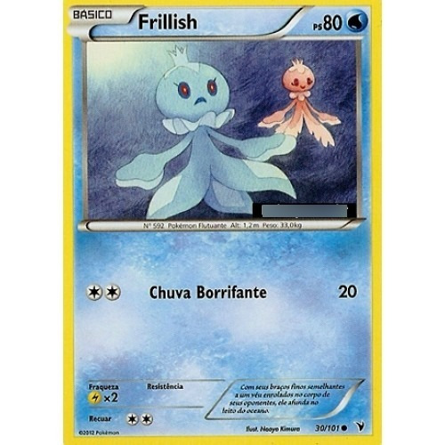Frillish - Pokémon Água Comum - 30/101 - Pokemon Card Game