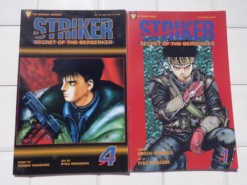 Striker Secret Of The Berserker Nº 1 A 4 Completa Viz Mangá