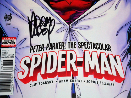 Spectacular Spider-man#1- Firmada X Adam Kubert C O A Ingles (Usado)