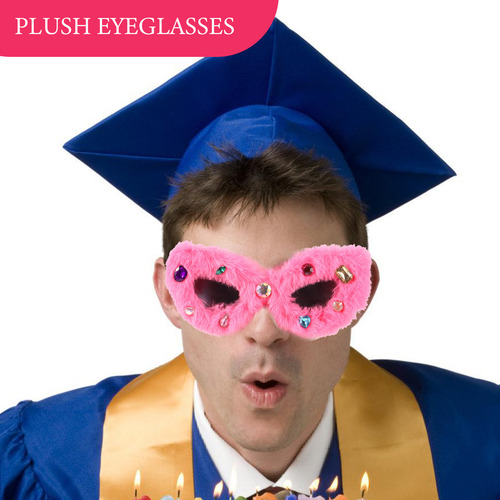 Disfraz De Utilería Para Anteojos De Felpa, Gafas De Sol Pel