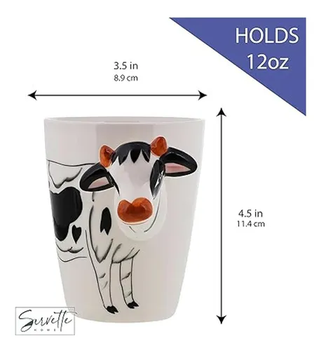 Taza De Café De Animales 3d Vaca