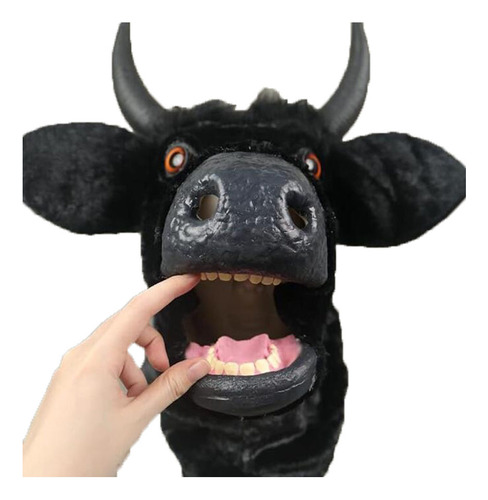 Disfraz De Espeluznante Toro En Movimiento, Máscara De Látex