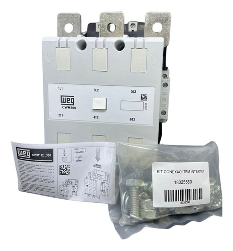Contator Tripolar 300a 2na+2nf Weg Cwm300-22-30e13