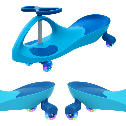 Carrinho Infantil Triciclo Super Car Rolimã Rodas Com Led Cor Azul Suporta 100kg - Covei Toys