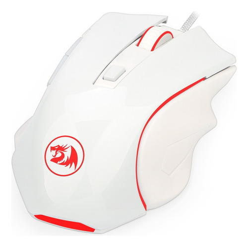 Mouse Gamer Redragon Nothosaur 3200dpi 6 Botões Branco M606w