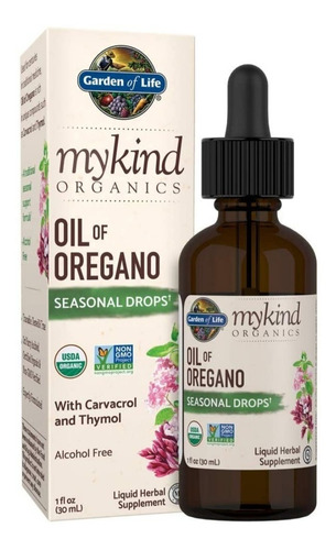 Aceite De Orégano Orgánico Garden Of Life Mykind 30ml Usa