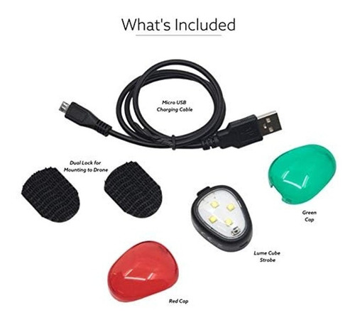 Luz Estroboscópica Para Drone Visibility, Dji, Mavic,phantom