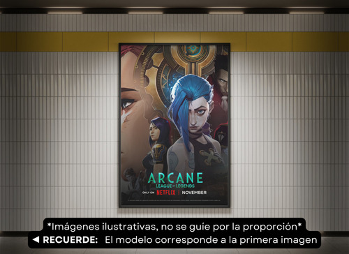 Mini Poster Arcane League Of Legends Lol Jinx Vi Caitlyn N36
