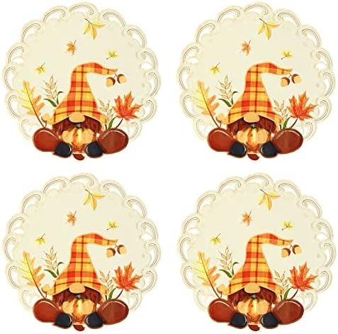 Manteles Individuales Bordados Simhomsen Gnomes And Fall Aut