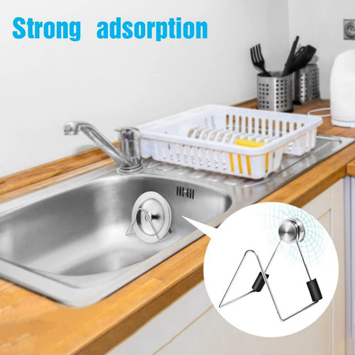 2 Soportes De Esponja Magnéticos Para Fregadero De Cocina, A