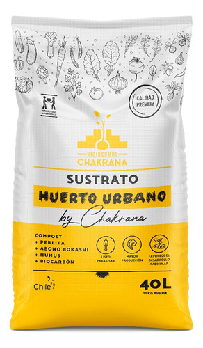 Sustrato Huerto Urbano 40 Litros