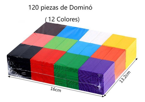 Dominó De 12 Colores 120 Piezas,juguete De Mesa Regalo Ideal