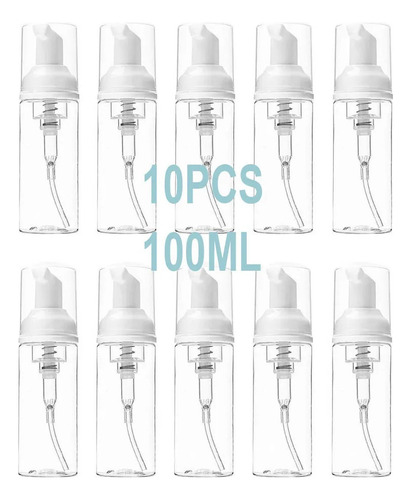 10 Botellas De Bomba De Espuma Dispensador De Jabón De 100 M