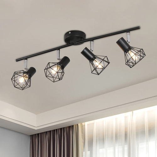 S Kit De Iluminación Led Para Riel De 4 Luces, Luz