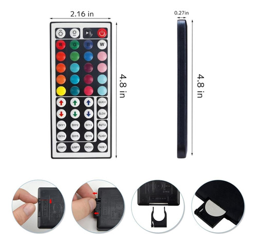 Luces Led De Meruido Control Remoto, 44 Key Wireless Ir 1