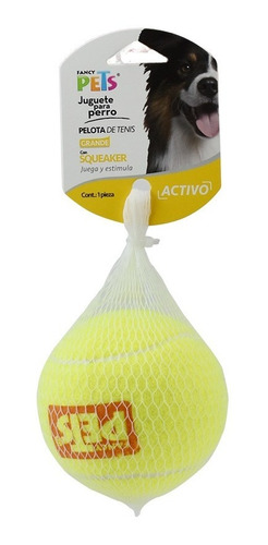 Juguete Pelota  Tenis Squeaker Grande Para Perro Fancy Pets