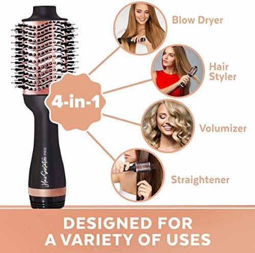 Imagen 6 de 6 de Hair Dryer Brush - Hot Hair Brush Dryer With Ion Generator,