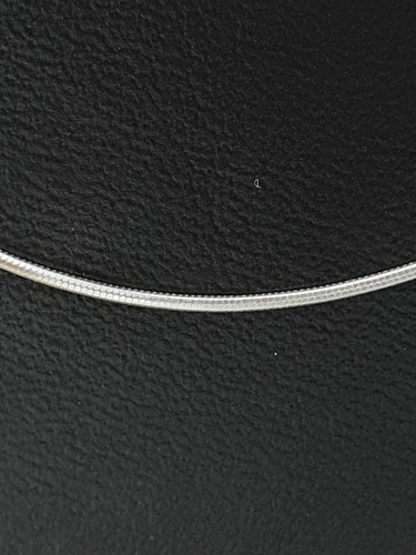 Imagen 4 de 5 de Cadena Cola De Rata Cuadrada Plata Ley .925 40 Cm X 1 Mm