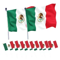Comprar 12pcs Bandera Mexico Fiestas Patrias Mexicanas Pride Viva