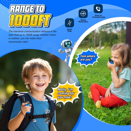 Walkie Talkies De Juguete Para Niños: Mini Robots De