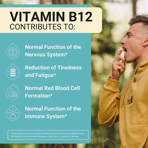 Spray De Vitamina B12 Norvita 500 Mcg Con Complejo Mha, 150