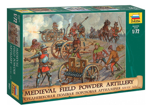 Medieval Powder Artillery By Zvezda # 8027  1/72  