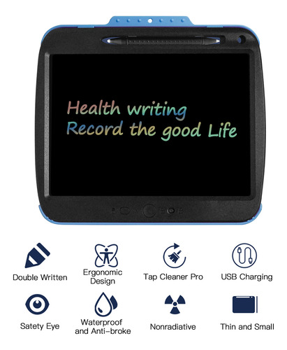 Tableta De Escritura Lcd Recargable De 9 Pulgadas Y Dibujo