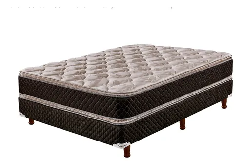comprar Sommier Cannon Exclusive Doble Pillow 140cm x 190cm Premium color marrón y beige