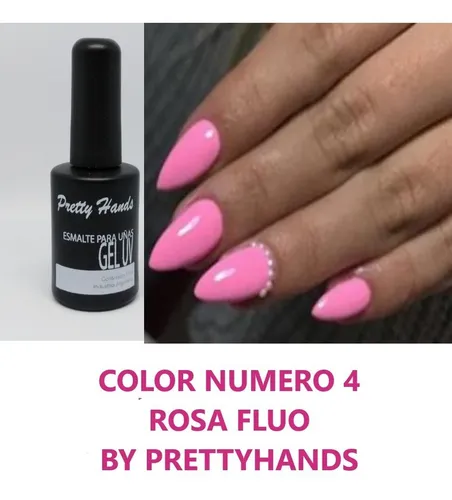 comprar Esmalte  Semipermanente Rosa Fluo    By Prettyhands 