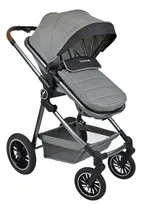 Comprar Coche Cuna Tipo Moises Para Bebé Premium Baby Abby Color Gris Chasis Plateado