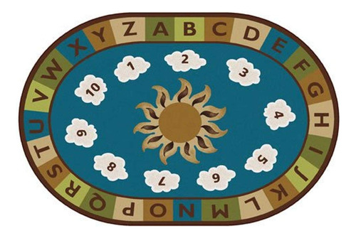 Carpets For Kids 94706 Sunny Day Learn & Play - Alfombra Ova