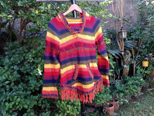 Pullover Norteño, Capucha , Rayas