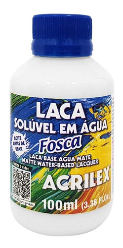 Laca Solúvel Em Água 100ml Fosca Acrilex