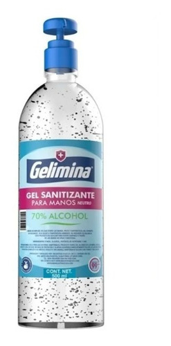 Imagen 1 de 2 de Gel Antibacterial Para Manos 500 Mililitros Gelimina