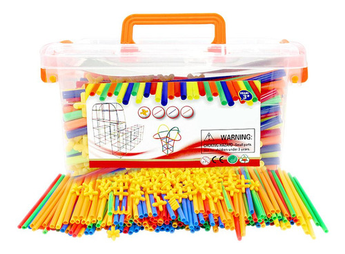 500 Bloques De Construcción De Juntas De Paja For Niños