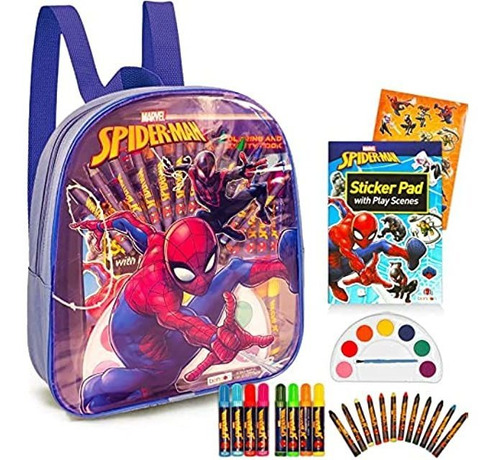 Marvel Spiderman - Juego De Actividades De Arte Para Colore
