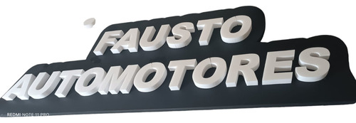 Logo En Polifan Pintada Blanco
