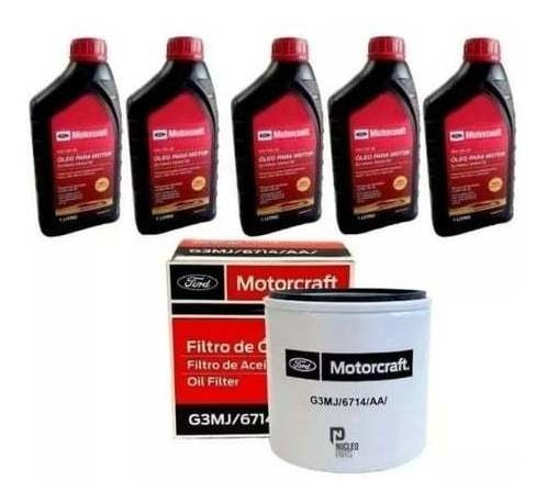 Kit Filtro + 5 Litros Oleo 5w30 Motorcraft Ford Ka 2013