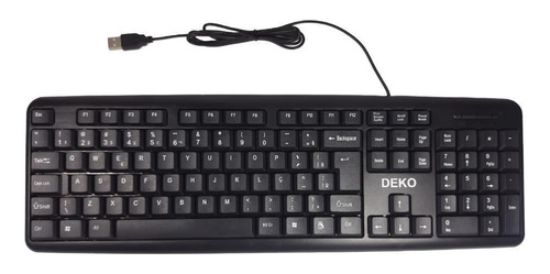 Teclado Usb Preto Deko Rl-k01