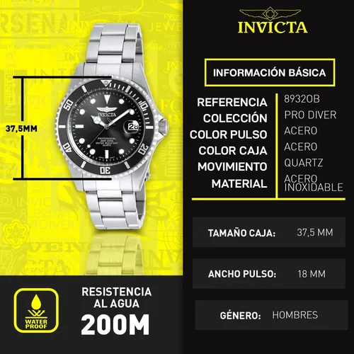 Reloj invicta 8932ob sale
