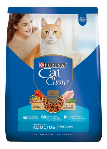 Alimento Para Gatos Cat Chow Adulto Pescado Purina