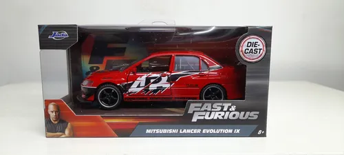F&f Mitsubishi Lancer Evolution Xl, Escala 1:32, Jada, 12cms