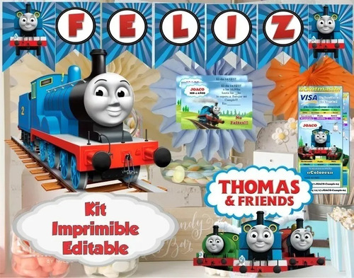 Kit Imprimible Tren Thomas Y Amigos Archivo Pdf Ya Editado