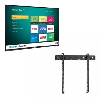 Pantalla Hisense 43'' 4k Uhd Roku Smart Tv 43r6e4 + Soporte