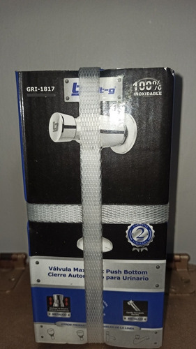 Llave Push Button Para Urinario Cierre Automático