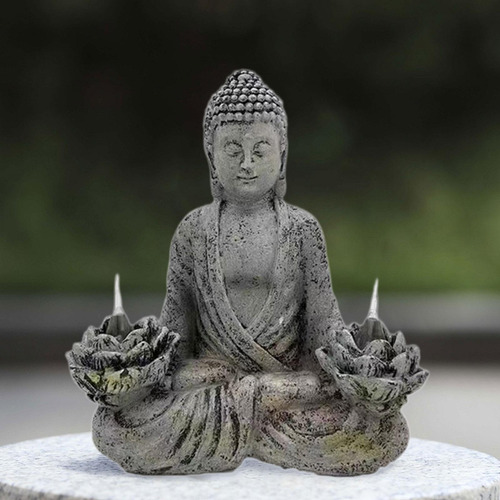 Estatua De Buda Meditación Solar Solar Solar Relig