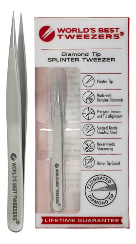 World's Best Tweezers Pinzas Astilladas Con Punta De Diamant