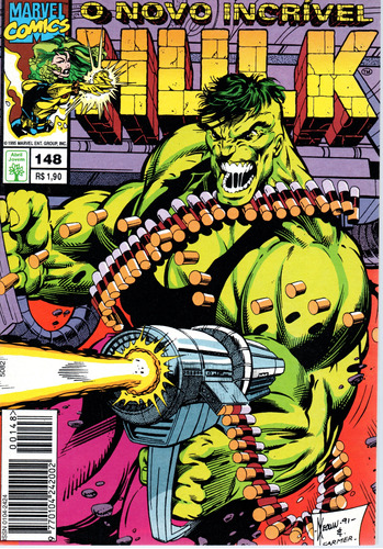 O Novo Incrível Hulk N° 148 - 84 Páginas Em Português - Editora Abril - Formato 13,5 X 19 - Capa Mole - 1995 - Bonellihq Cx03 Abr24