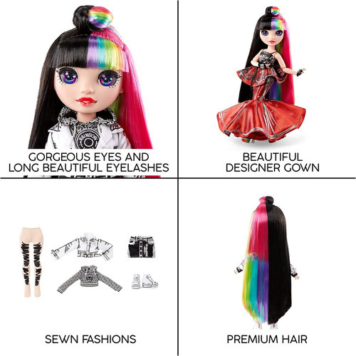 Boneca Rainbow Hight com acessórios Edição especial Color Jett Dawson/Art Of Fashion/Collection Series